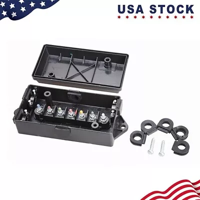 Epicord 7 Way Trailer Cord With Junction Box With Grommets And Fasteners USA • $8.99