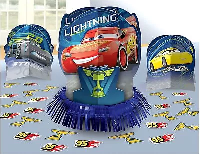 Disney Cars 3 Movie Pixar Race Car Kids Birthday Party Table Decorating Kit • $12.57