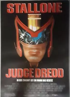 Judge Dredd : Sylvester Stallone : Original Rare 1995 German Promo Poster • $49.95