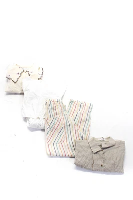 $41.99 • Buy Zara Kids Collar Short Sleeves Button Down Shirt Brown Check Size 13-14 Lot 4