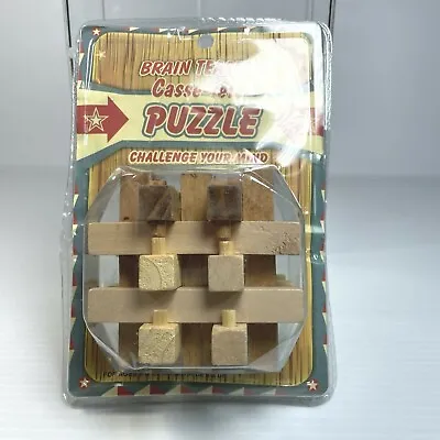 Wood Puzzle Mind Test Challenge Game Brain Bender Fun Or Gift • $9.99