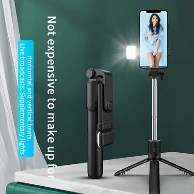 Selfie Stick Tripod Stand Phone Holder With Bluetooth Remote For I Phone Camera • £6.99