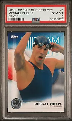 2016 Topps Us Olympics & Paralympic Silver #1 Michael Phelps Psa 10 X3921299-875 • $29.99