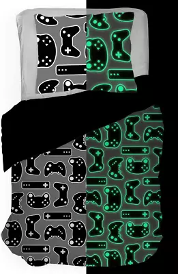 Jay Franco Trend Collector Game On Glow In The Dark Twin Comforter & Sham Set - • $53.07