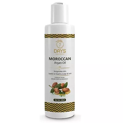 7 DAYS Moroccan Argan Oil For All Hair & Skin Types - 100ml • $26.61