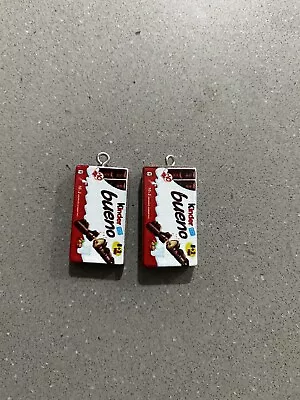 Earring Charms Kinder Bueno Chocolate Pair • $3