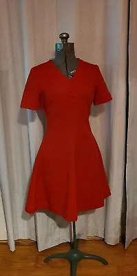 True Vintage Mod Dress A Line Red Dress ~ Small • $25