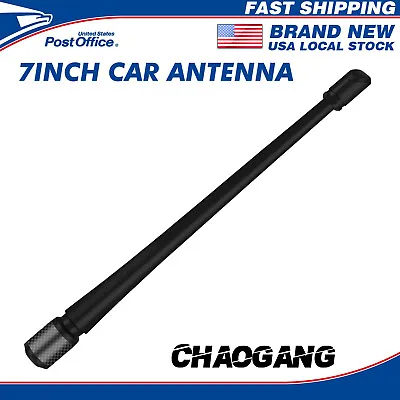 7  Car Antenna Carbon Fiber Black OEM Radio FM Antena Kit With Screw Universal • $10.99