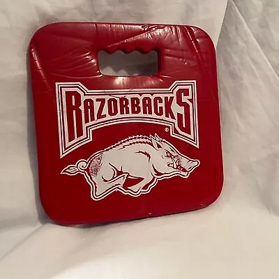 Vintage Arkansas Razorbacks Stadium Boat Foam W/Hand Hold Seat Cushion 12x12.5x1 • $24.99