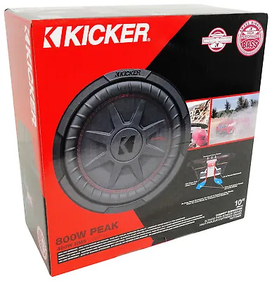 KICKER 48CWRT104 CompRT 800w Shallow 10  Subwoofer DVC 4-ohm Car Sub COMPRT10 • $199.99