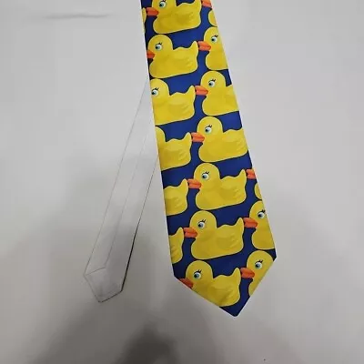 Zazzle Rubber Duck Duckie Mens Tie Necktie Multicolor • $11.88