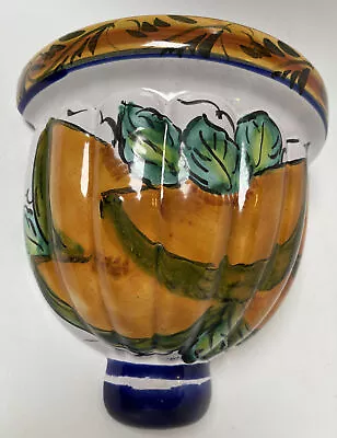 Talavera Castillo Pottery Wall Planter Mexican Art Ceramic Pocket Flower Pot • $34.99