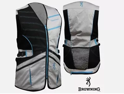 Browning Women's Ace Shooting Vest - Black/Teal - New In Sealed Bag! • $37.85