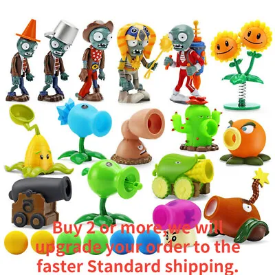 Plants VS Zombies Peashooter Action Figures Model Toys Children Kits • $13.72