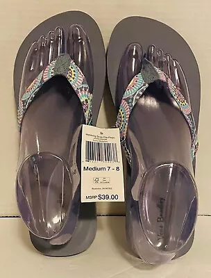 Vera Bradley Sunny Medallion Strap Flip Flops Women’s Size Medium 7-8 New • $24.77