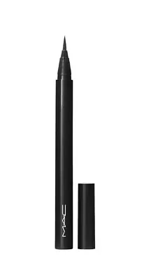 BNWOB MAC Eyeliner Pen Brushstroke 24-Hour Eye Liner BrushBlack Waterproof • £13.99