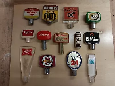 Vintage Beer Tap Lot Rainier Koch's Old Shay Schaefer Richbrau Miller Handles • $81