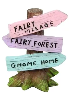 Fairy Garden Accessories Ornaments - 1 X Mini Fairy/Gnome Sign 3-5days Delivery • $5.30