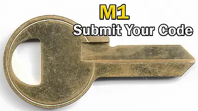 Master Lock (M1) 4 Pin Code Cut Key | Send Your Code We Cut It! |  • $9.99