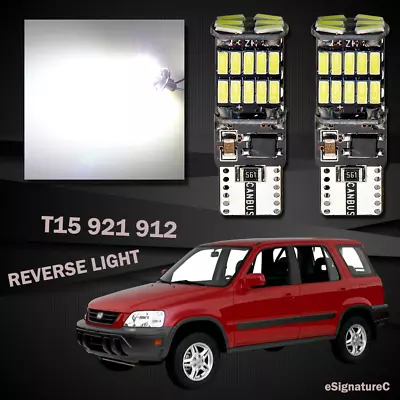 2 X Backup Reverse Light 921 T15 26SMD LED Bulb For 1997 - 2001 Honda CRV White • $9.96