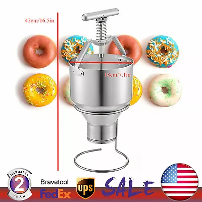 Donut Depositor Donut Dropper Hopper 5L Manual Donut Dispenser + Stand Holder • $74.10