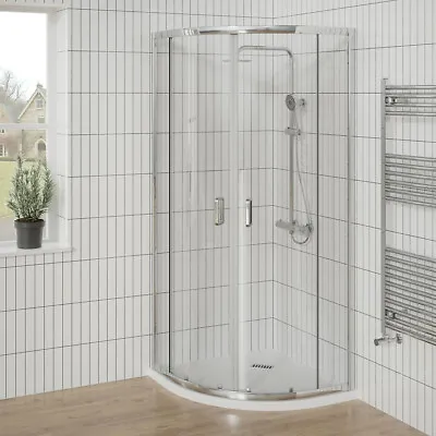 Quadrant Shower Enclosure Walk In Corner Cubicle Glass Screen Frame Door 800 900 • £295.97