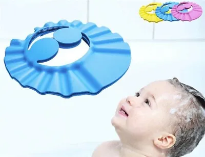 Adjustable Baby Shower Cap  Kids Hair Wash Hat • £3.59
