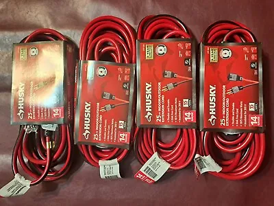  Husky 25 Ft 14/3 Indoor/outdoor Extension Cord  Red And Black • $20