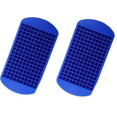 2x Ice Cube Maker Mold 160 Grids Mini Small Trays Silicone Bar Whiskey Cocktails • $8.59
