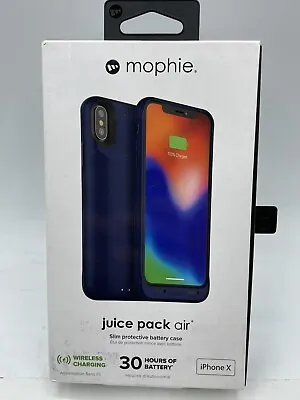 Mophie Juice Pack Air Slim Protective Battery Case For IPhone X  Blue • $13.50