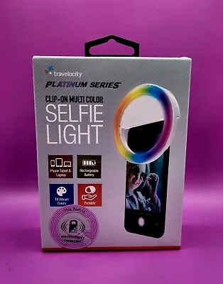 Travelocity Platinum Series Clip-On Multi-Color Selfie Ring Light Rechargeable  • $8.99