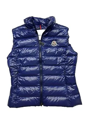 MONCLER WOMEN'S Blue Ghany Gilet Vest Size XS (0) • $399.95
