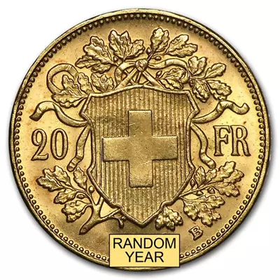 (1897-1949) Swiss Gold 20 Francs Helvetia Mint State Condition • $480.99