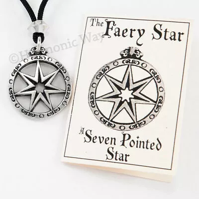 Fairy Star Necklace Pendant FAERIE Septagram ELVEN Celtic Jewelry Seven Pointed • $19.99