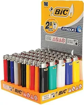 Large BIC Maxi Lighters For Home And Kitchen*30-50Pcs MADE IN FRANCE-100%GENUINE • $51.75