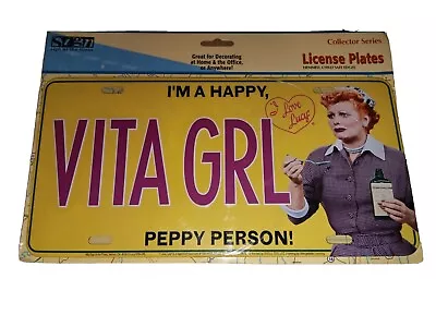 I LOVE LUCY VITA GIRL COLLECTOR SERIES LICENSE PLATE Wall Hanger Decor • $12.99