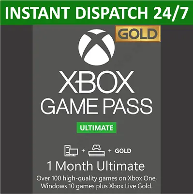 £1.89 • Buy Xbox Live 1 Month Gold & Game Pass Ultimate Membership