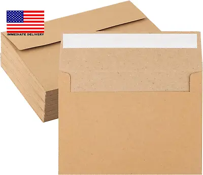 50 Pack Kraft Envelopes 4 X 6 Inch Brown EnvelopesA4 Envelopes Card Envelopes • $10.23