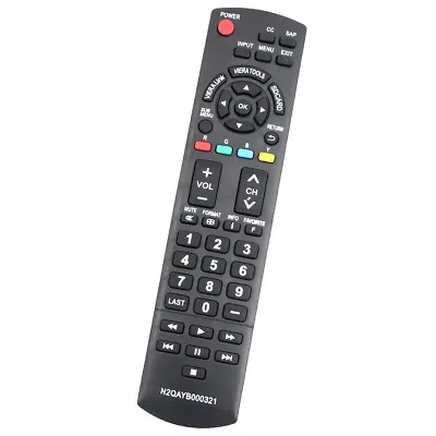 $8.94 • Buy New N2QAYB000321 Replace Remote For Panasonic TV TC-42PX14 TC-50PS14 TC-P50S1
