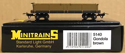 Minitrains 5140 Brown Gondola Freight Car HOn30 (HOe) LNIB • $39.99