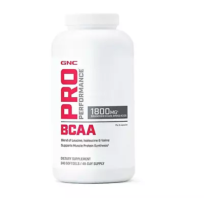 GNC® Pro Performance® BCAA Muscle Protein Synthesis 240 Softgels (40 Day Supply) • $26.72