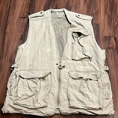 CABELA's Vest Men's Outdoor Gear Mesh Fishing/Hunting Jacket Pockets Size XL • $29.19