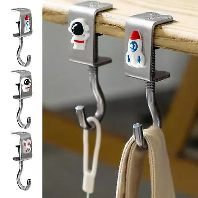 Desk Hook Headphone Hanger Adjustable Rotatable Removable Table Edge Hooks • $9.55