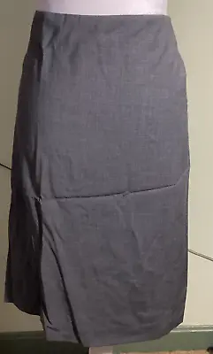 Talbots Women's Heather Gray Size 18 Lined Stretch Straight Career Midi Skirt • $32.50