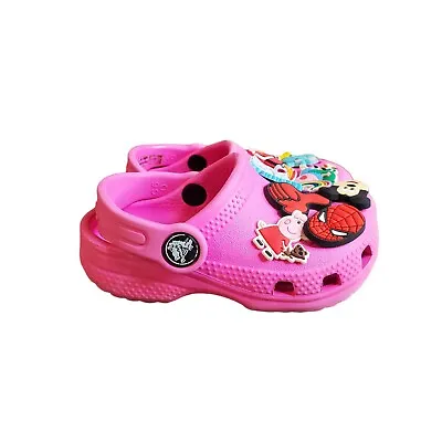 £32 • Buy Crocs Kids Fun Lab JoJo Siwa Charm Clog Pink Size C6 Toddlers /207109 Characters