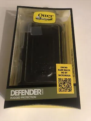 OtterBox Defender Case Rugged Motorola Droid RAZR Maxx HD Black 77-22902 NEW • $9.44