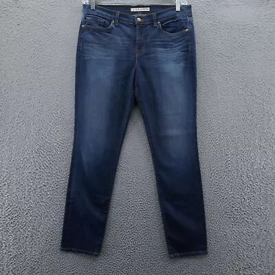 J Brand Womens Heritage Skinny Leg Jeans 32 Blue Dark Wash Stretch Denim • $26.99