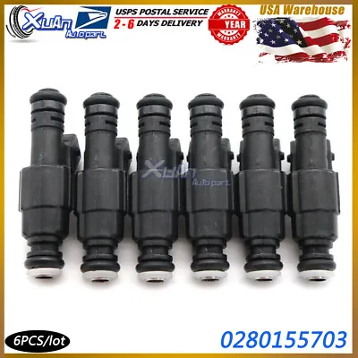 Fuel Injector For Jeep Grand Cherokee 5.2L 5.9L V8 0280155703 6x New 1993-1998  • $45.46