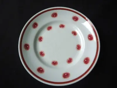 Susie Cooper Red One O'clock Bread & Butter Plate  England Bone China Wedgwood • $29.99