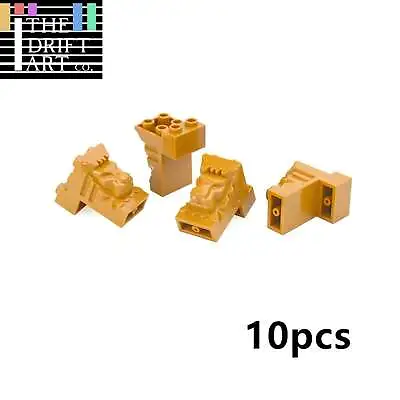 10pcs 2x3x3 With Cutout And Lion Head 30274 City Building Blocks Bricks Toy DIY • £10.81